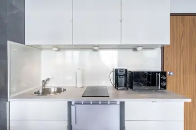 Küche/Küchenzeile in der Unterkunft GelsenDesign II - Gemütliches Premium Apartment