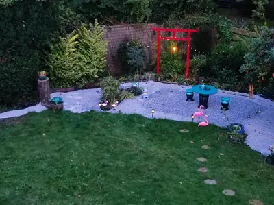 Ein Garten an der Unterkunft Uni-nähe Unterkunft mit Garten
