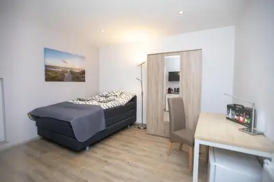 Ein Bett oder Betten in einem Zimmer der Unterkunft Chillzimmer