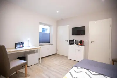 Küche/Küchenzeile in der Unterkunft Chillzimmer