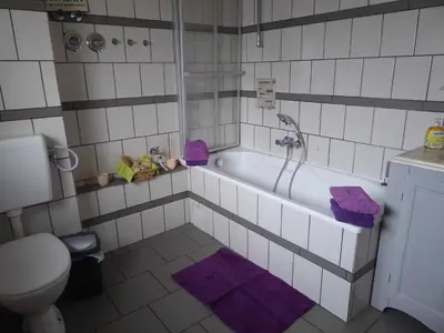 Ein Badezimmer in der Unterkunft Ferienwohnung Ruhepunkt