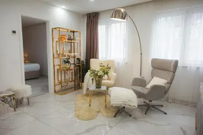 Ein Sitzbereich in der Unterkunft Luxrem-DE 1 Apartments
