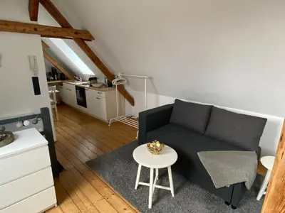 Küche/Küchenzeile in der Unterkunft Messeapartment Stockum