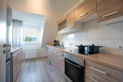 Küche/Küchenzeile in der Unterkunft T&K Apartments - 3 Room Apartment with Balcony