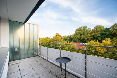 Ein Balkon oder eine Terrasse in der Unterkunft T&K Apartments - 3 Room Apartment with Balcony