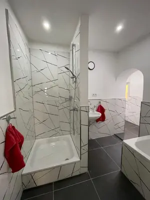 Ein Badezimmer in der Unterkunft Apartment HomeBo