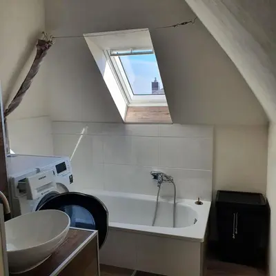 Ein Badezimmer in der Unterkunft Ferienwohnung Fernblick