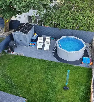 Der Swimmingpool an oder in der Nähe von Ferienwohnung Fernblick