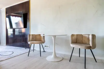 Ein Sitzbereich in der Unterkunft GelsenDesign III - Netflix I Balkon I Zentral