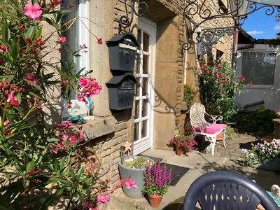 Ein Garten an der Unterkunft Ferienwohnung im Grünen mit Balkon