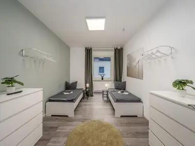 Ein Sitzbereich in der Unterkunft work & stay in Gelsenkirchen