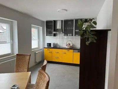 Küche/Küchenzeile in der Unterkunft Suite 110qm nahe Rhein