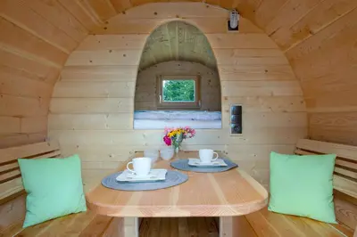 Grundriss der Unterkunft Schlaffass Campingplatz Nordbrock