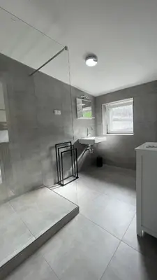 Grundriss der Unterkunft OASE im grünen Hinterhof, EG, Ruhe, Terrasse, Carport, free PayTV, Kaffee&Tee, Fahrräder