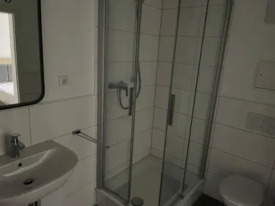 Ein Badezimmer in der Unterkunft Weseler Wirtshaus Appartements