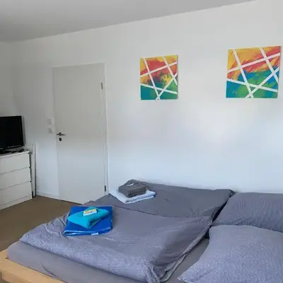 Messezimmer nahe der Düsseldorfer Messe mit eigenem Eingang und gratis Minibar