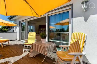 Ein Patio oder anderer Außenbereich in der Unterkunft Charmantes Loft Appartement