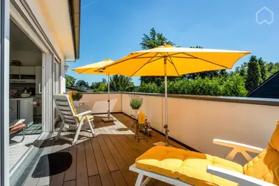 Ein Balkon oder eine Terrasse in der Unterkunft Charmantes Loft Appartement