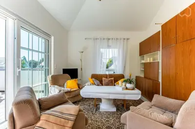 Ein Sitzbereich in der Unterkunft Charmantes Loft Appartement