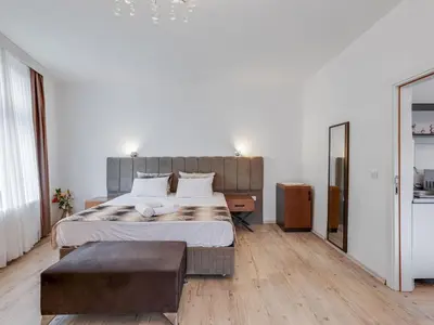 Ein Bett oder Betten in einem Zimmer der Unterkunft Cozy Haven in Oberhausen