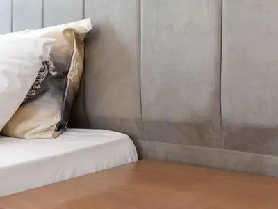 Ein Bett oder Betten in einem Zimmer der Unterkunft Cozy Haven in Oberhausen