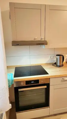 Küche/Küchenzeile in der Unterkunft ELENA flat IRIS, Oberhausen Zentrum CentrO Westfield
