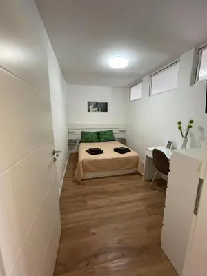 Ein Bett oder Betten in einem Zimmer der Unterkunft 3-2-1 Zimmer Wohnungen in Mülheim an der Ruhr