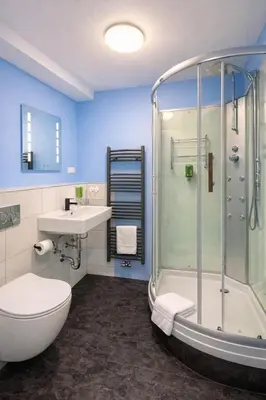 Ein Badezimmer in der Unterkunft Silvio-Gesell-Tagungsstätte
