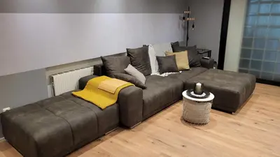 Ein Sitzbereich in der Unterkunft Modern Loft near City I free Parking I WiFi