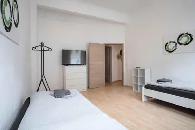 Ein Bett oder Betten in einem Zimmer der Unterkunft Modern & Spacious Apartment in Lüdenscheid