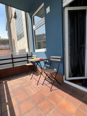 Ein Balkon oder eine Terrasse in der Unterkunft Ruhrgebiet-Apartments in Duisburg Stadtmitte