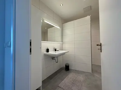 Ein Badezimmer in der Unterkunft Ruhrgebiet-Apartments in Duisburg Stadtmitte