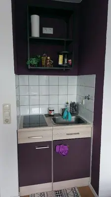 Küche/Küchenzeile in der Unterkunft Gemütliches Apartment in Essen