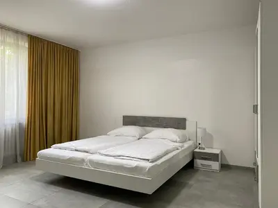 Ein Bett oder Betten in einem Zimmer der Unterkunft Kaiserswerth