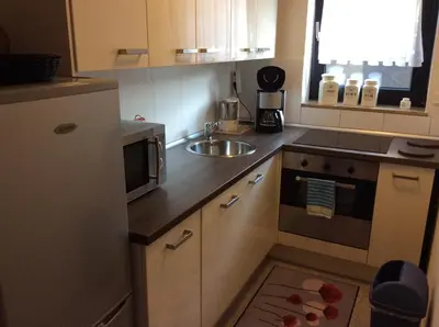 Küche/Küchenzeile in der Unterkunft Ferienwohnung in Fuhlenbrock