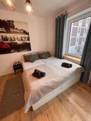 Ein Bett oder Betten in einem Zimmer der Unterkunft Monteurswohnungen in Dorsten - Zentrum - NEU saniert