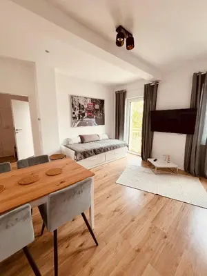 Ein Sitzbereich in der Unterkunft Monteurswohnungen in Dorsten - Zentrum - NEU saniert