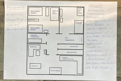 Grundriss der Unterkunft VerwöhnWohnungDeluxe