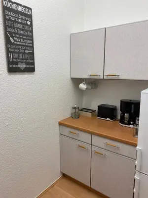 Küche/Küchenzeile in der Unterkunft WORK & TRAVEL Apartment - Gratis NETFLIX - seht gute Verkehrsanbindung