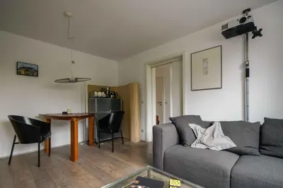Ein Sitzbereich in der Unterkunft Apartment Mini-Loft am Schloss