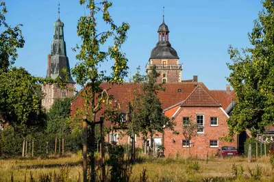 Das Gebäude in dem sich die Ferienwohnung befindet