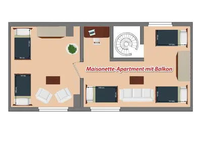 Grundriss der Unterkunft Golden Apartments