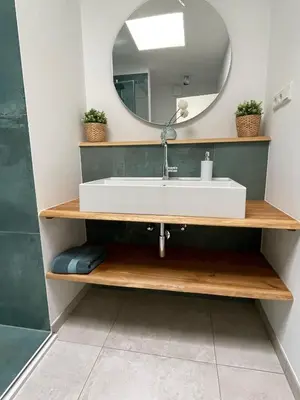Ein Badezimmer in der Unterkunft Ideale Unterkunft in Düsseldorf-Nord