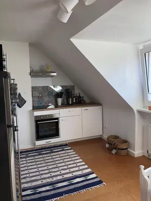 Küche/Küchenzeile in der Unterkunft Ferienwohnung Amsel
