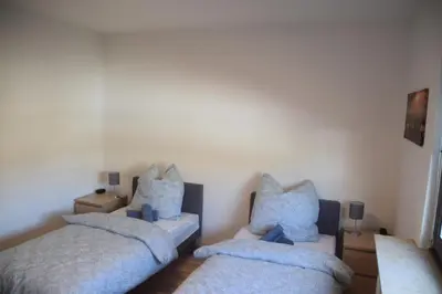 Ein Bett oder Betten in einem Zimmer der Unterkunft Ruhrbetten