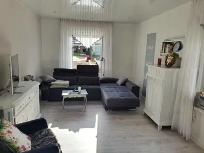Ein Sitzbereich in der Unterkunft Haus KanaleGrande