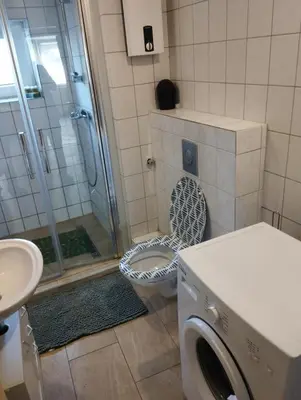 Ein Badezimmer in der Unterkunft worker-flat