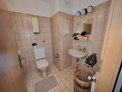 Ein Badezimmer in der Unterkunft HamOr Apart nähe westfield