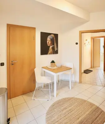 Ein Sitzbereich in der Unterkunft BOHO APARTMENT Essen - MESSE I KLINIKUM I BALKON