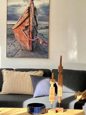 Ein Sitzbereich in der Unterkunft BOHO APARTMENT Essen - MESSE I KLINIKUM I BALKON